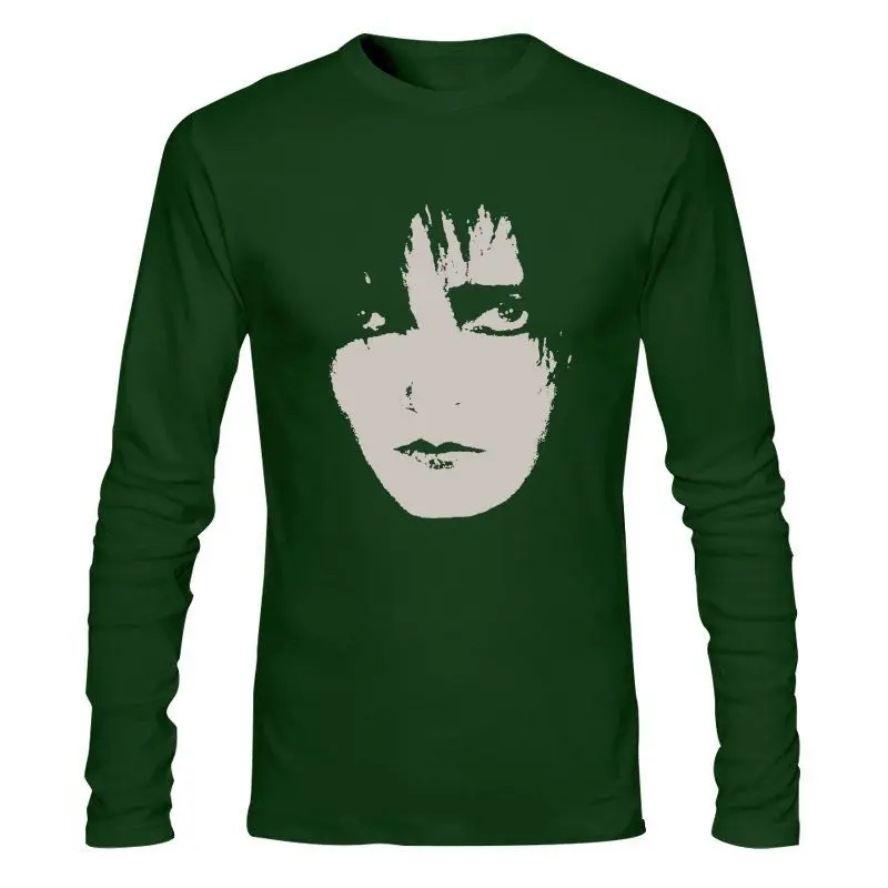 Мужская одежда SIOUXSIE AND THE BANSHEES SIOUX FACE POST PUNK готика THE CURE, Новая Черная футболка, модная футболка, футболка