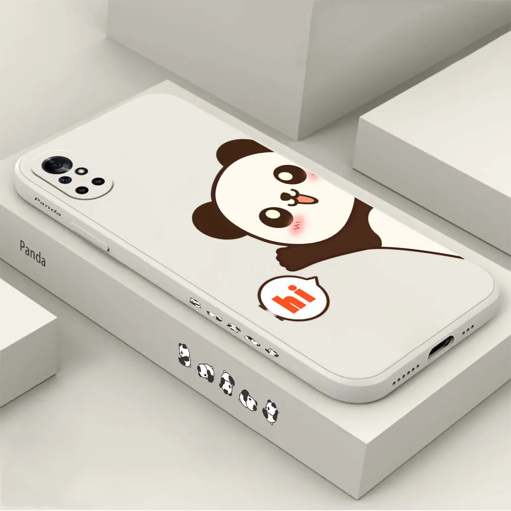 

hello Panda Phone Case For Huawei NOVA 10 10SE 9SE 8 8SE 7 7SE 6 6SE 5 5I 4 3 3I 2 2S PRO PLUS 4G 5G Cover Funda Cqoue Shell