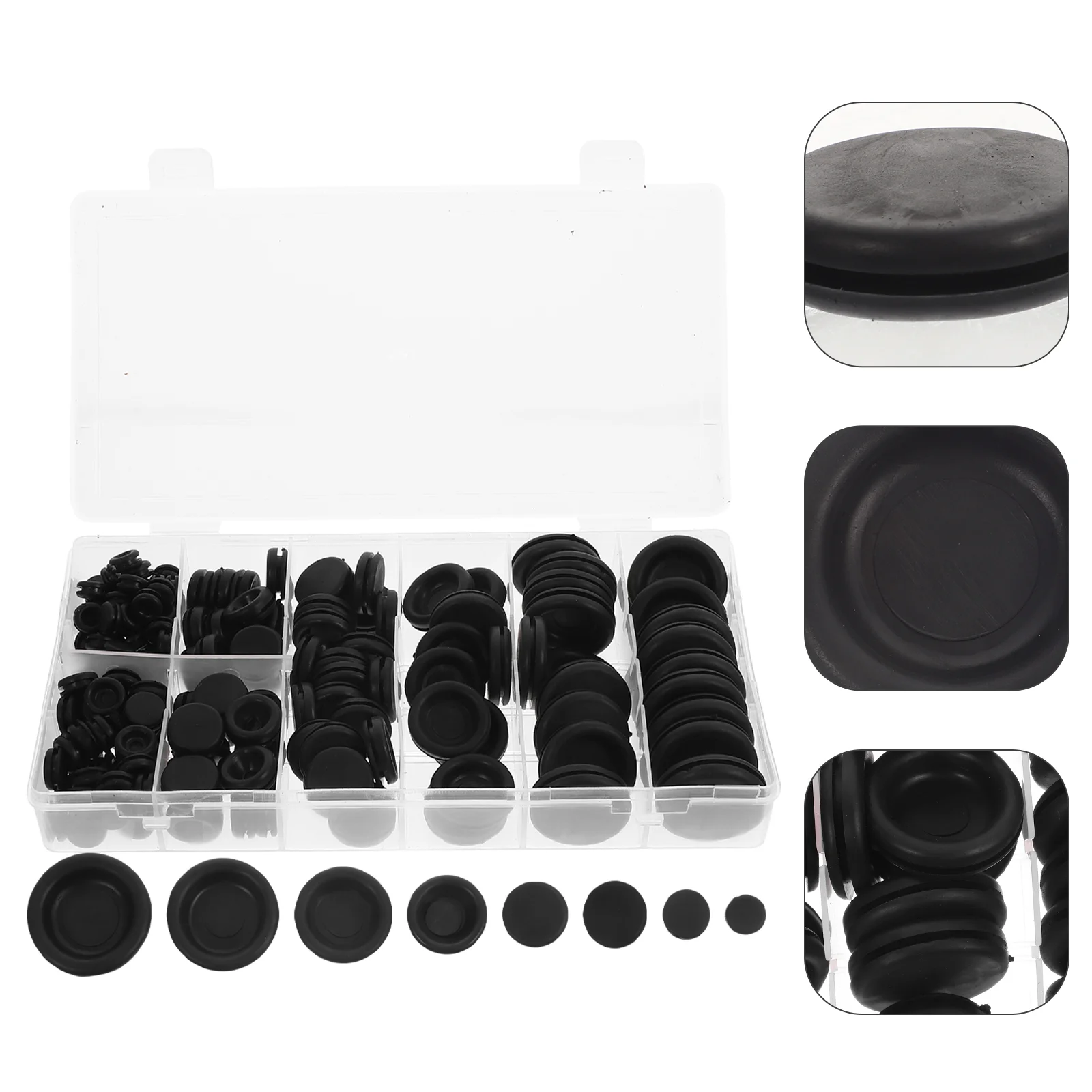 

Rubber Gasket Grommet Grommets Plugs Hole Wireautomotive Wiring Washer Ring Assortment Plug Sealing Kit Electrical Round Sided