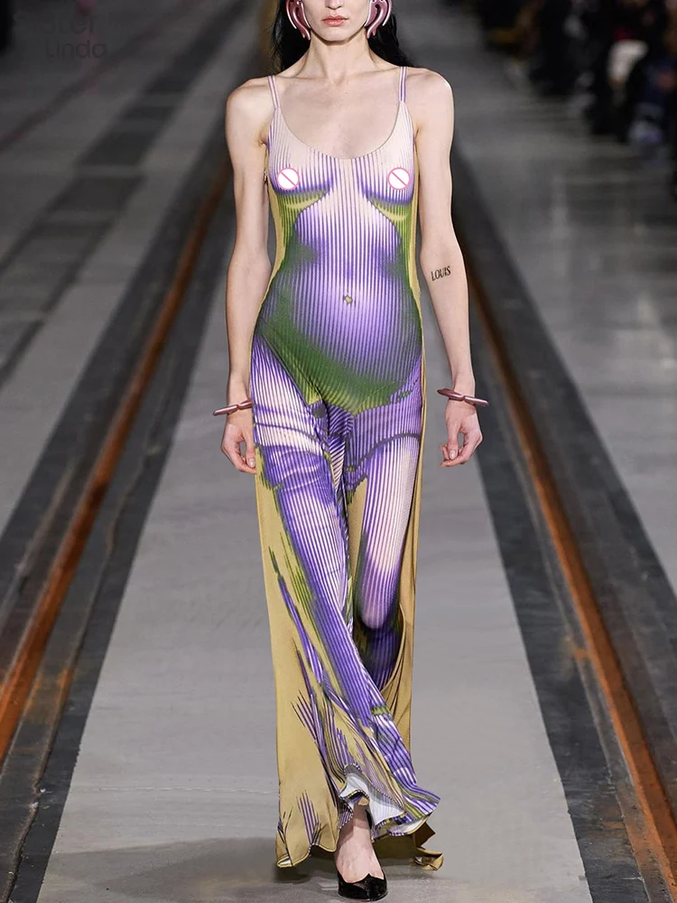 

Женское длинное платье Sisterlinda, свободное платье с открытой спиной, V-образным вырезом, без рукавов, для клуба и вечеринки, Y2K