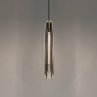 luxury modern nordic glass hanging lighting linear led pendant lamp pendant lights chandelier