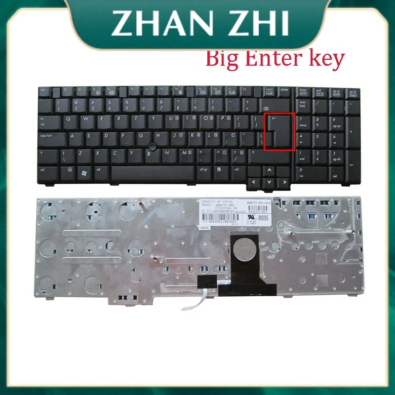 Новая замена клавиатуры для ноутбука совместимая с HP EliteBook 8730W 8730p 8730G