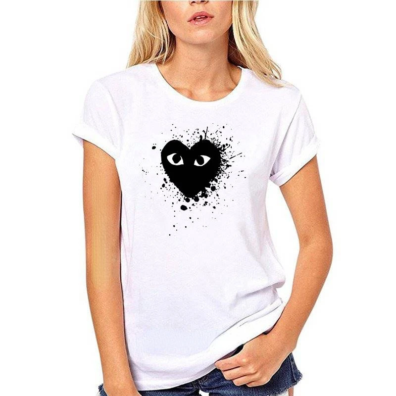 

Black heart t-shirt, heart t-shirt, AAA des Garcons, 2022 com, M