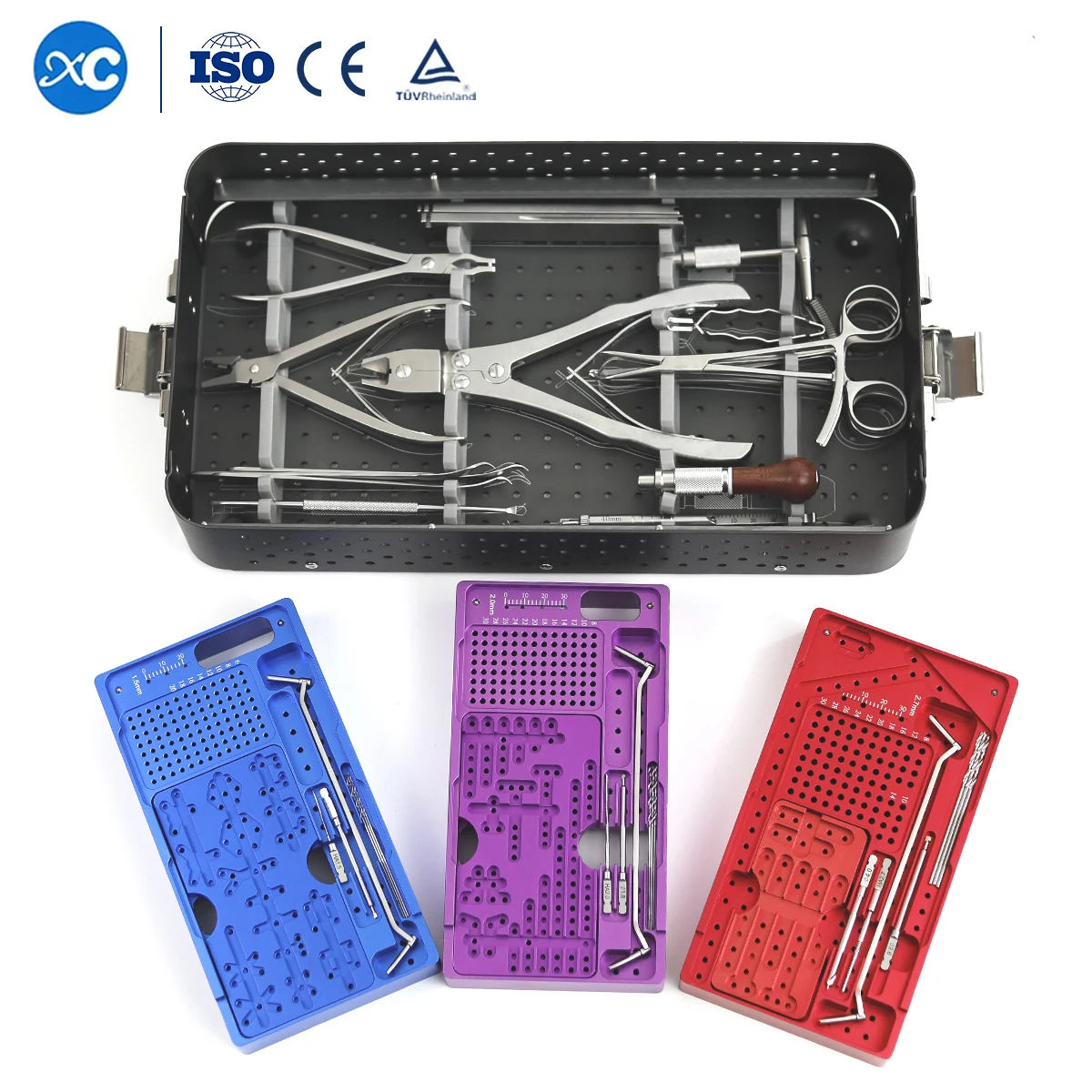 

CE Orthopedic Surgery Plates And Screws - Mini Fragment Pure Titanium Locking Plate Set For Fingers & Palms Bone Trauma