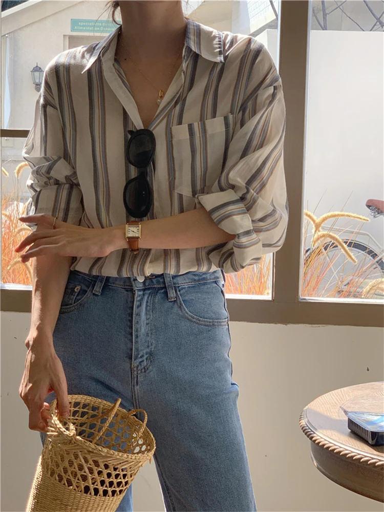 

Женская блузка, женская рубашка, летние женские блузки, весенние блузы, повседневные, элегантные, винтажные, с длинным рукавом, хлопковые, большие, свободные, Blusas