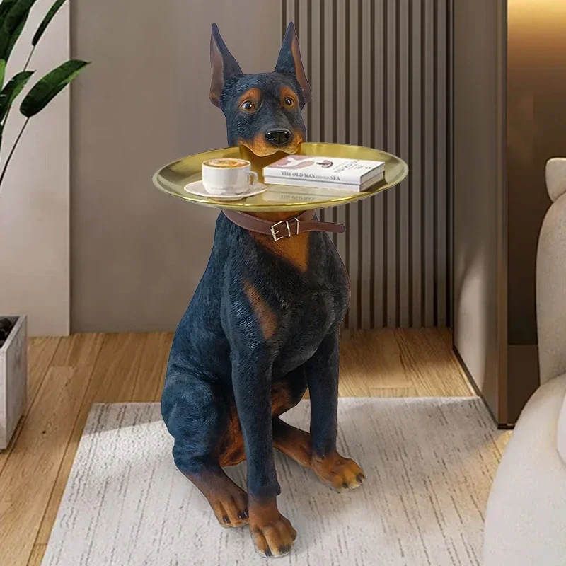 Домашний декор креативная имитация скульптуры добермана ину украшение