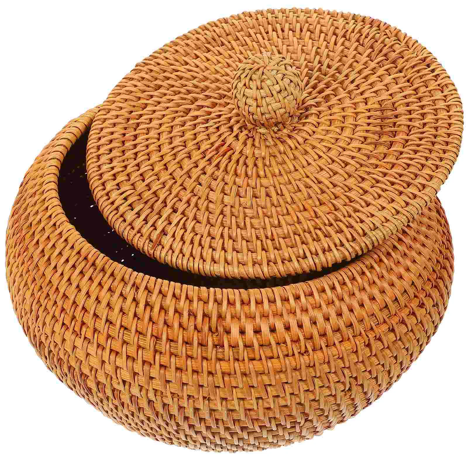 

Bread Rattan Basket Pantry Storage Baskets Snack Bowl Serving Tray Round Rattan Storage Basket Wicker Basket Round Rattan Basket