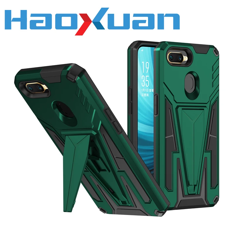 

Shockproof Kickstand Phone Case For OPPO A3S A5 A9 A15 Bracket Car Holder Protective Cover For OPPO A5S A7 A12 A15S A35 Realme 2