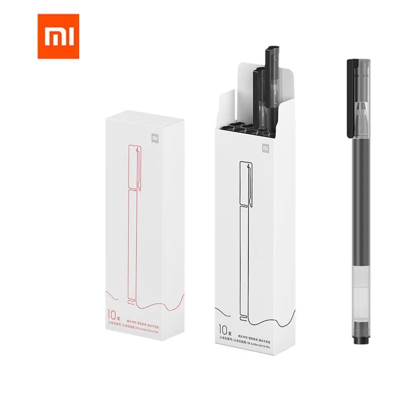 

Original Xiaomi Mijia sign Pen 0.5mm MI Kaco Ballpoint pen Core Durable Signing Pen Refill Black japen Ink 10pc/set