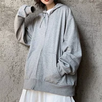 y2k hoodies sudaderas sweatshirts womens hoodie harajuku thin loose sweatshirt solid color long sleeve hooded sweatshirt studen
