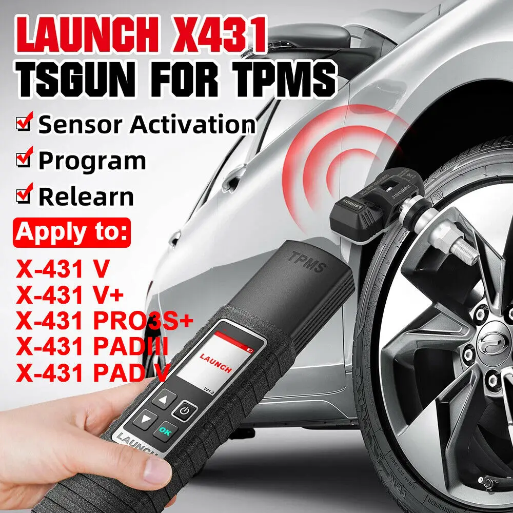 

LAUNCH X431 TSGUN TPMS Tire Pressure Detector Handheld X-431 TSGUN Sensor Activator Learning Programming Car Diagnosis Tool