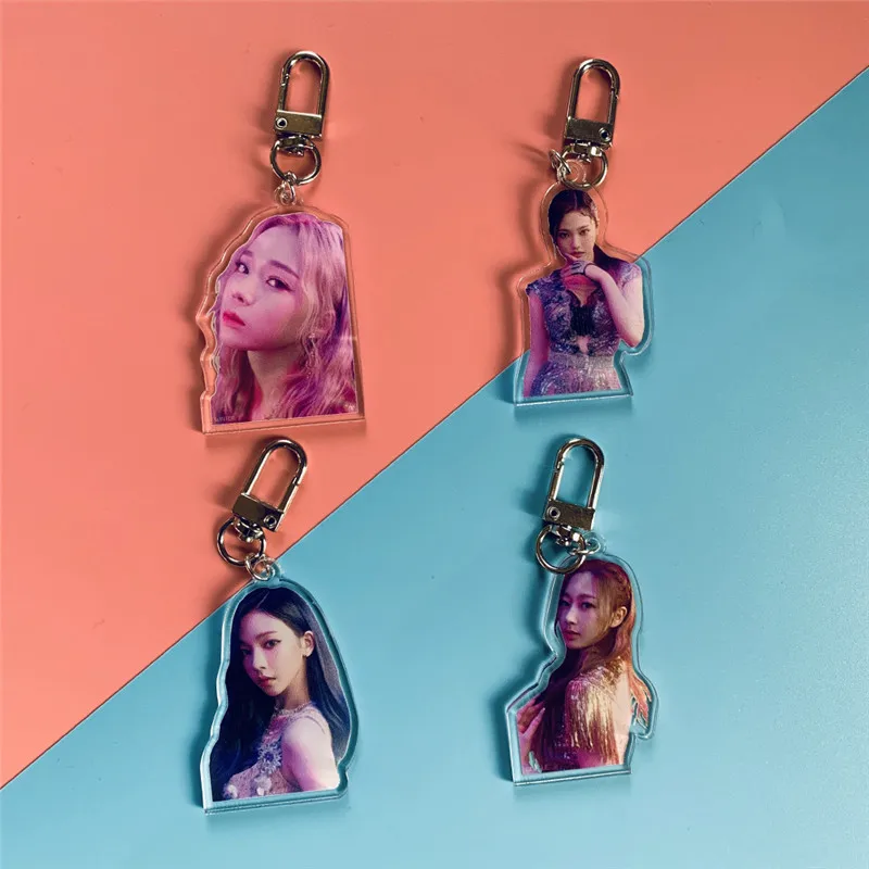 

Брелок для ключей KPOP AESPA в виде школьной сумки, оригинальный акриловый креативный подарок, милые декоративные аксессуары