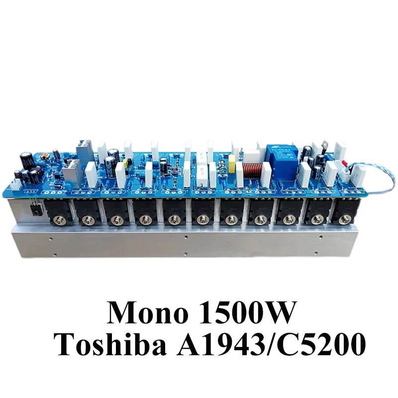 

Моно-усилитель мощности 1500 Вт, плата высокой мощности, 22 транзистора Toshiba aeas C5200, низкое искажение, низкий уровень шума, Hi-Fi аудиоусилитель