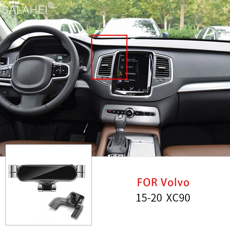 Gravity Car Mobile Phone Holder GPS Support For Volvo XC90 2015 2016 2017 2018 2019 2020 For Iphone Xiaomi Samsung Huawei