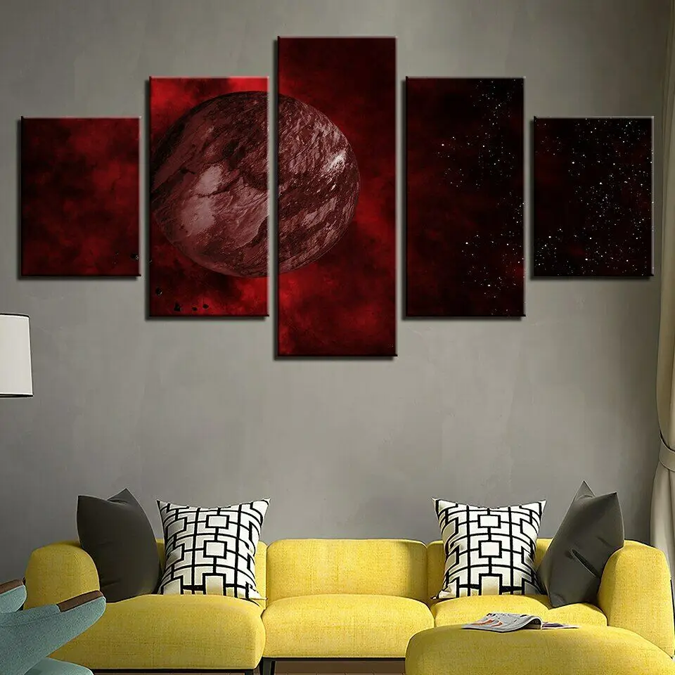 

5 шт., настенный планет с изображением космических планет