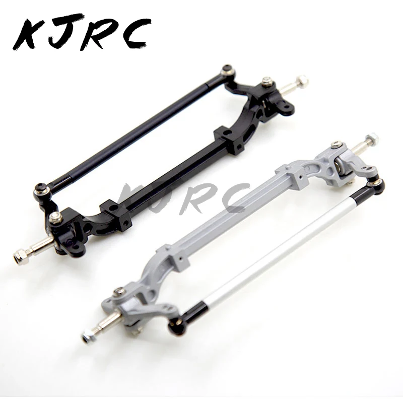 

Metal Unpowered Trailer Steering Front Wheel Axle with Tie Rod for 1/14 Tamiya RC Tractor Truck Accessories