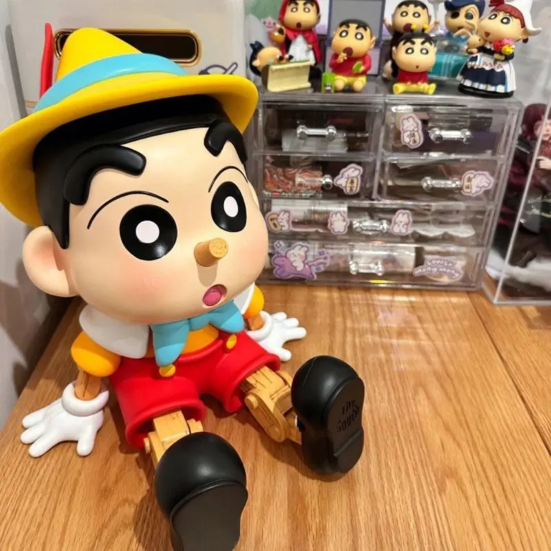 

Gk Puppet Crayon Shin-chan Cosplay Pinocchio Series Blockhead Anime Action Figures Model Ornament Peripherals Birthday Gifts