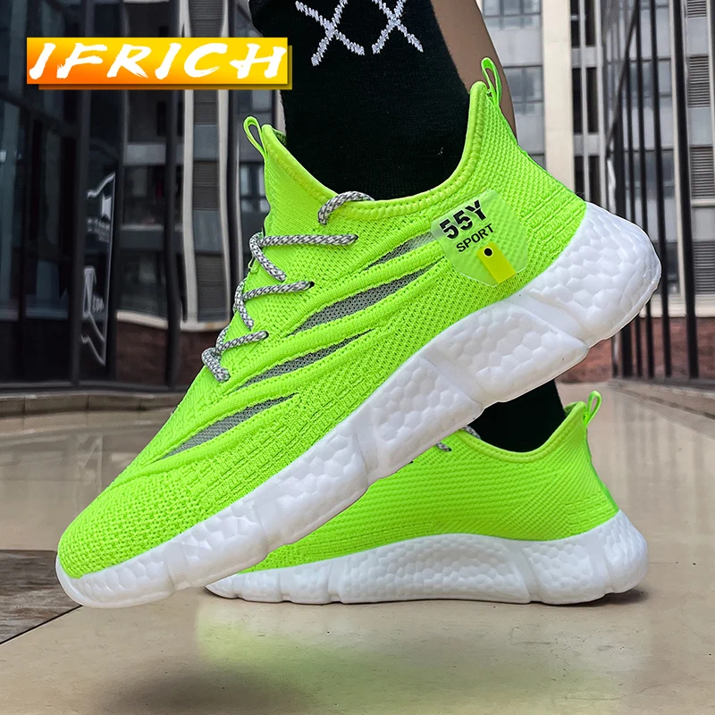 

Spring Mens Running Shoes Black Green Sports and Leisure Shoe for Man Light Weight Men Runners Designer Jogging Shoes Mens