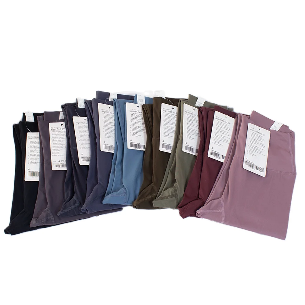 Luluwomen Yoga Leggings Sexy Sport Leggings Elastic Fitness High Waist Leggings Soft Yoga Pants Jogging Leggings Custom Logo