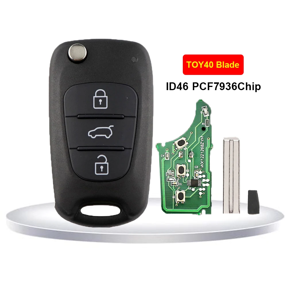 

Для Hyundai I20 I30 IX35 I35 Elantra Tucson Solaris Accent Picanto NF Для Kia Picanto Sportage Rio3 K5 K2 Складной дистанционный ключ от автомобиля