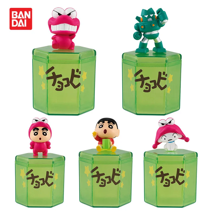 

Bandai Genuine Gashapon Anime Figures Crayon Shin-chan Action Figure Model Small Storage Tank Cute Collectible Kids Toy Gifts