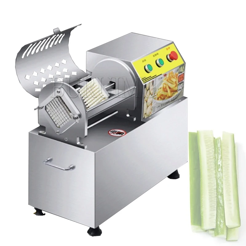 

Electric Potato Chips Making Machine French Fries Slicer Commercial Stainless Steel Carrots Cucumbers Potato Cutter