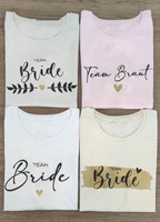 team bride t shirt your bachelorette party bride quantity cotton aesthetic female o neck t shirt casual short sleeve top tees