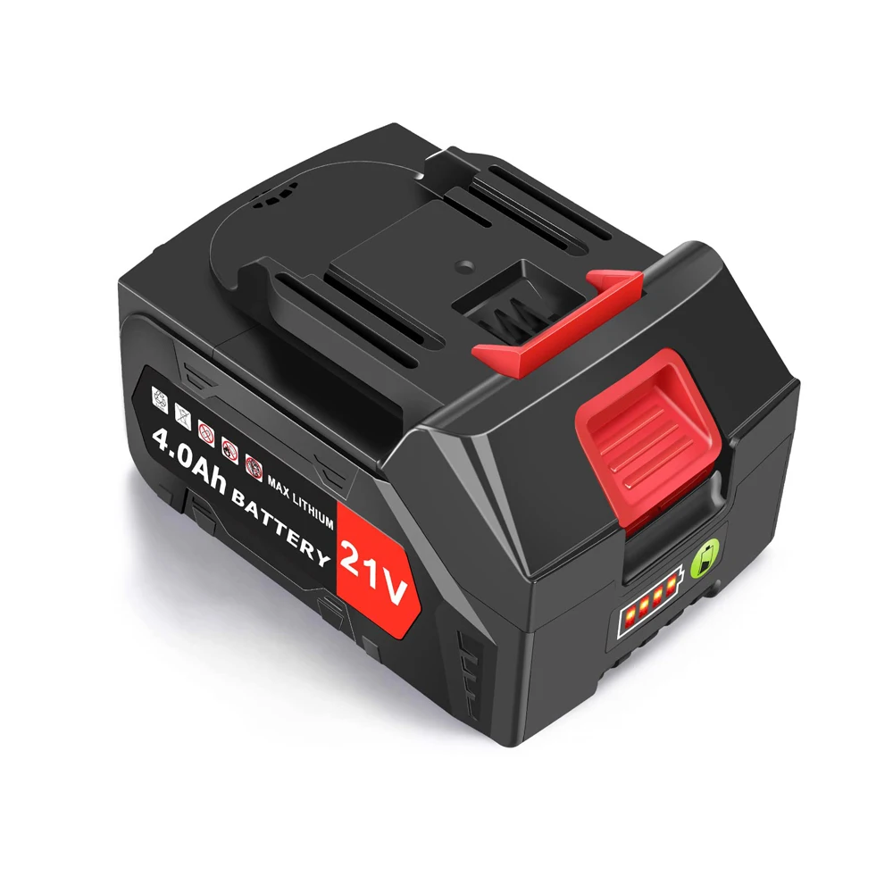 Li-ion Battery for Makita 21V 4.0Ah Battery Large Capacity Cordless Power Tool Weed Trimmer Leaf Blower Hedge Trimmer Chainsaw