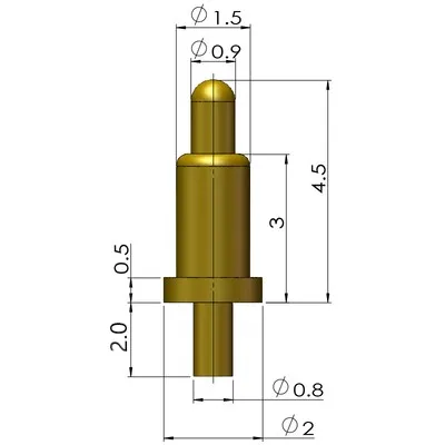 

RTLECS PGTH-xxxx подпружиненные разъемы Pogo Pin 100 шт.