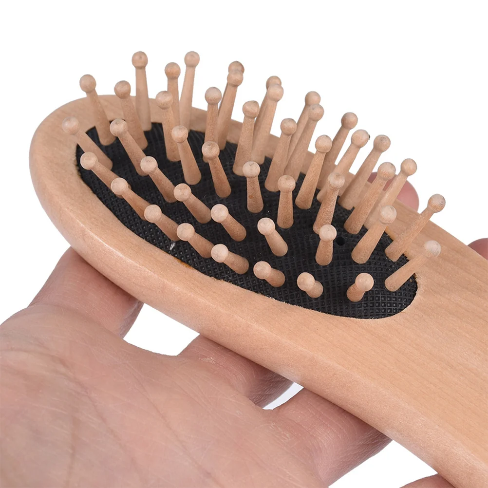 Деревянная щетка для волос в форме магаты распутывающая лопатка массажная