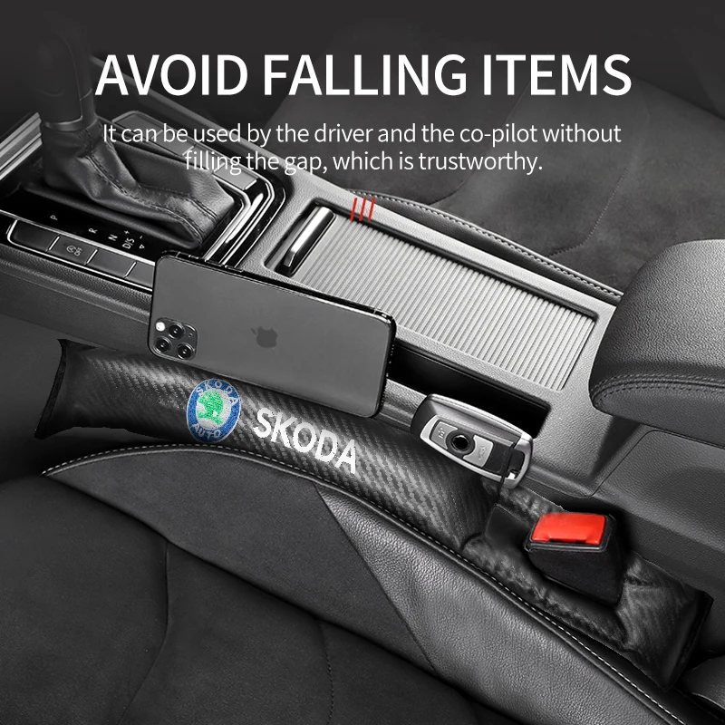 

2pcs Car Emblem Seat Gap Plug PU Filler Soft Gasket Leak Proof Pad For Skoda Octavia 2 3 A5 A7 A8 Kodiaq Fabia Rapid Superb 2022