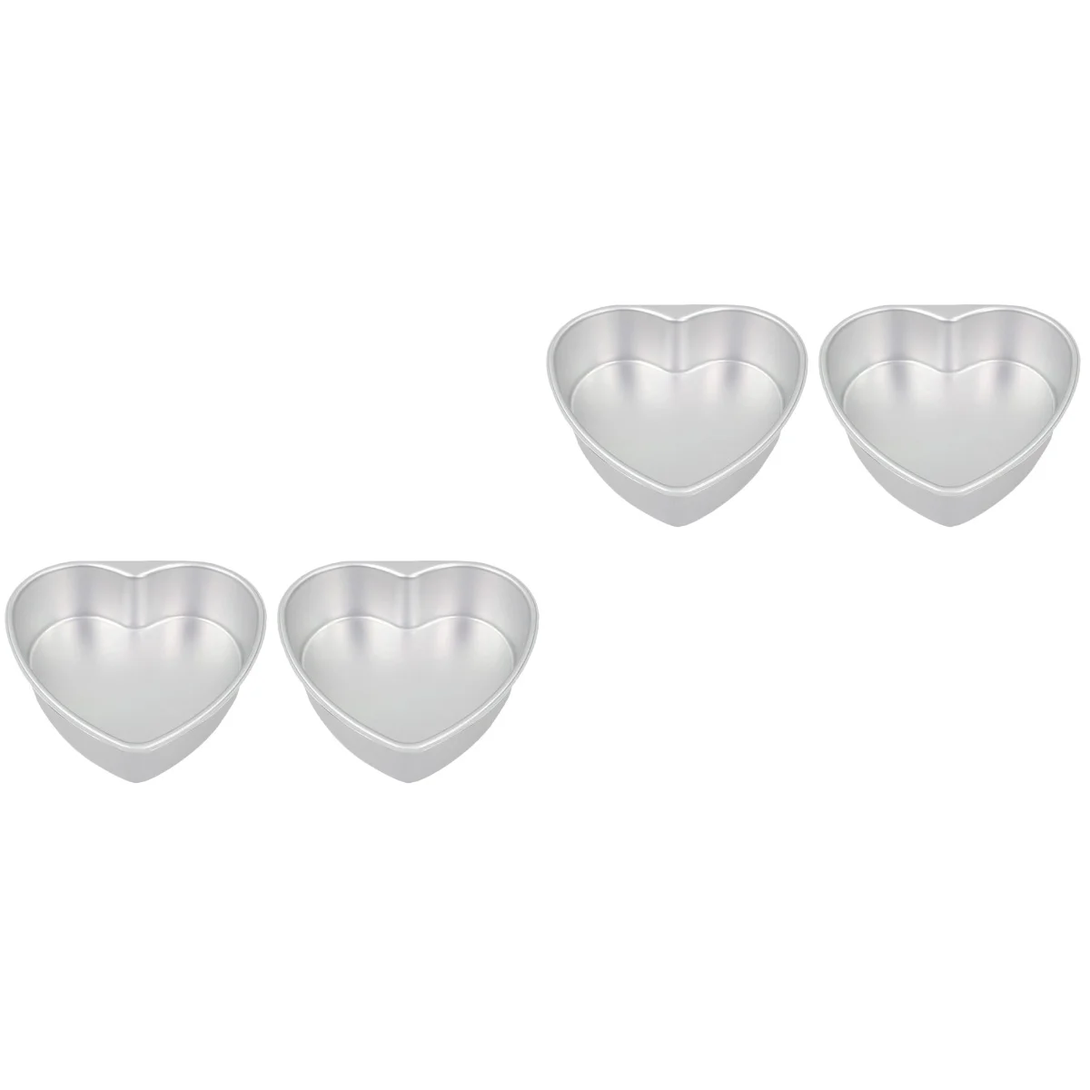 

Cake Pan Heart Baking Tin Muffin Pans Mousse Mini Mold Molds Pastry Ring Tart Cheesecake Mould Cupcake Tins Cookie Bottom