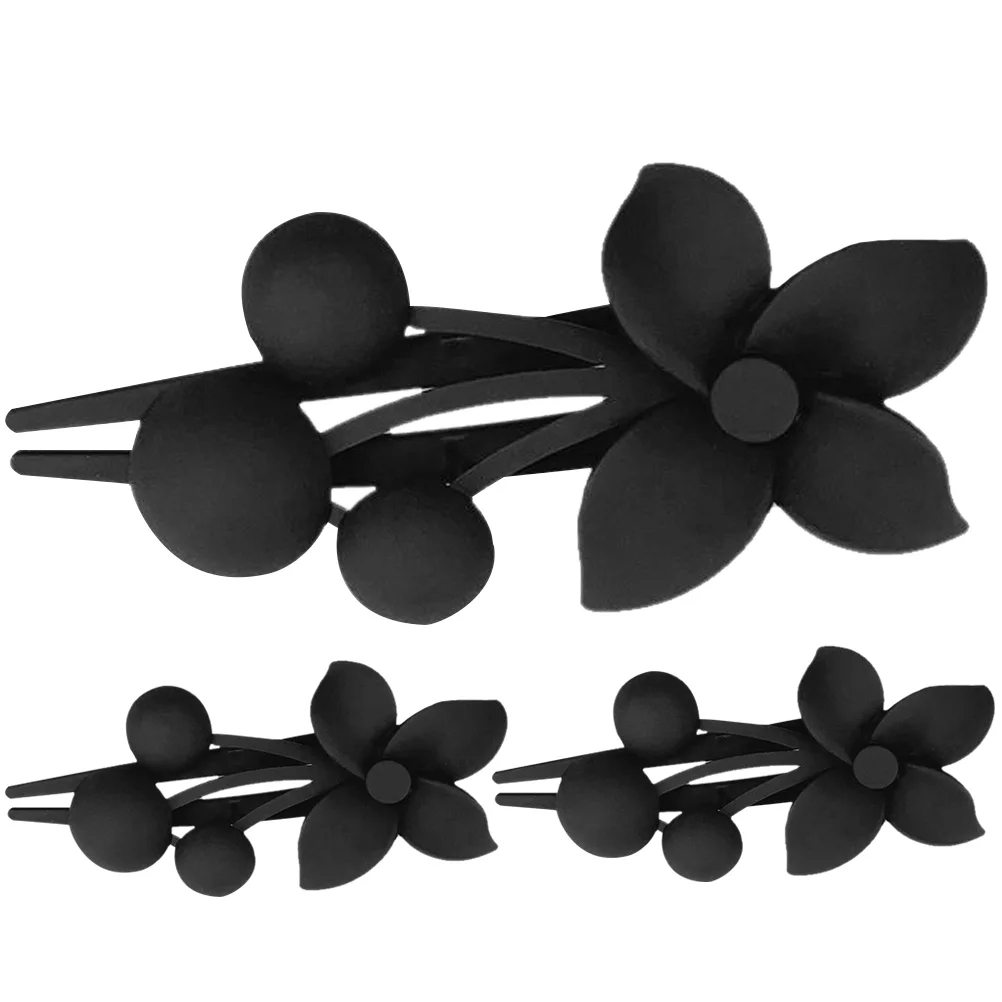 

3 Pcs Clips Thin The Flowers Accessories Women Girls No Crease Abs Fine Styling Large