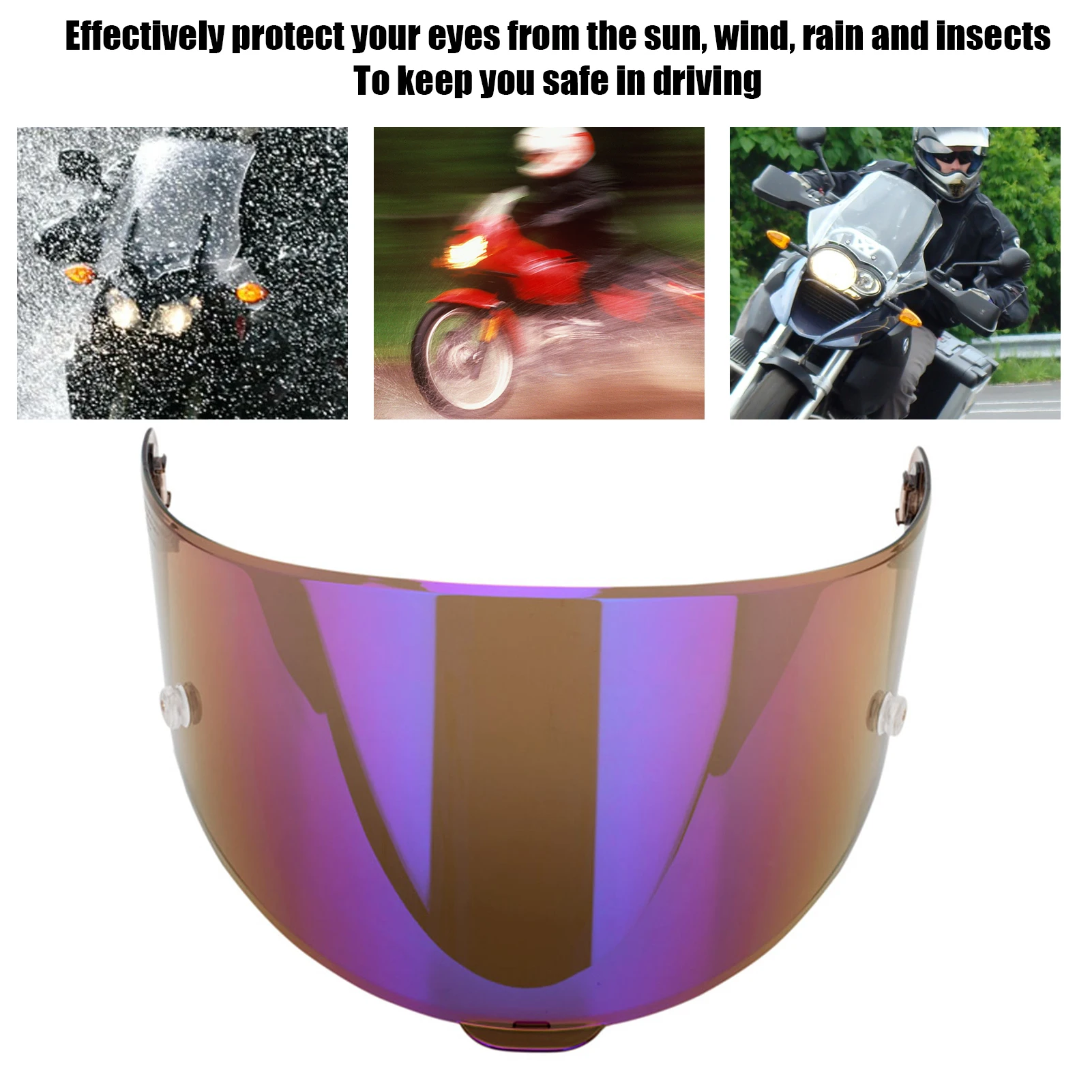

TTCOURSE Helmet Lens 8colors Motorcycle Lens Sun Visor Anti-fog And Anti-scratch Strong And Durable Helmet Shields Helmet
