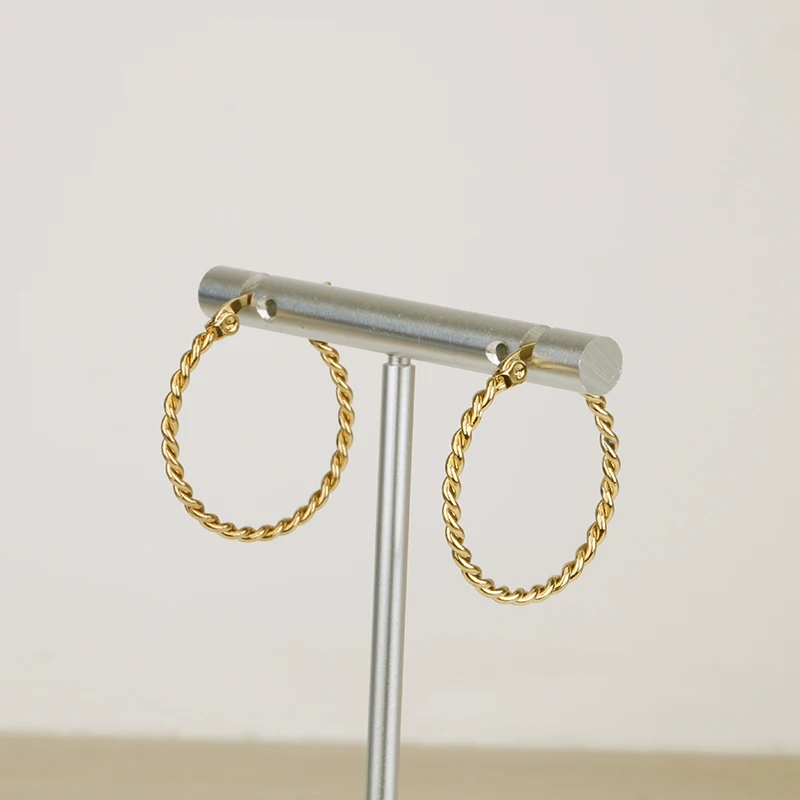 Женское кольцо из нержавеющей стали золотого цвета элегантное тонкое Ювелирное