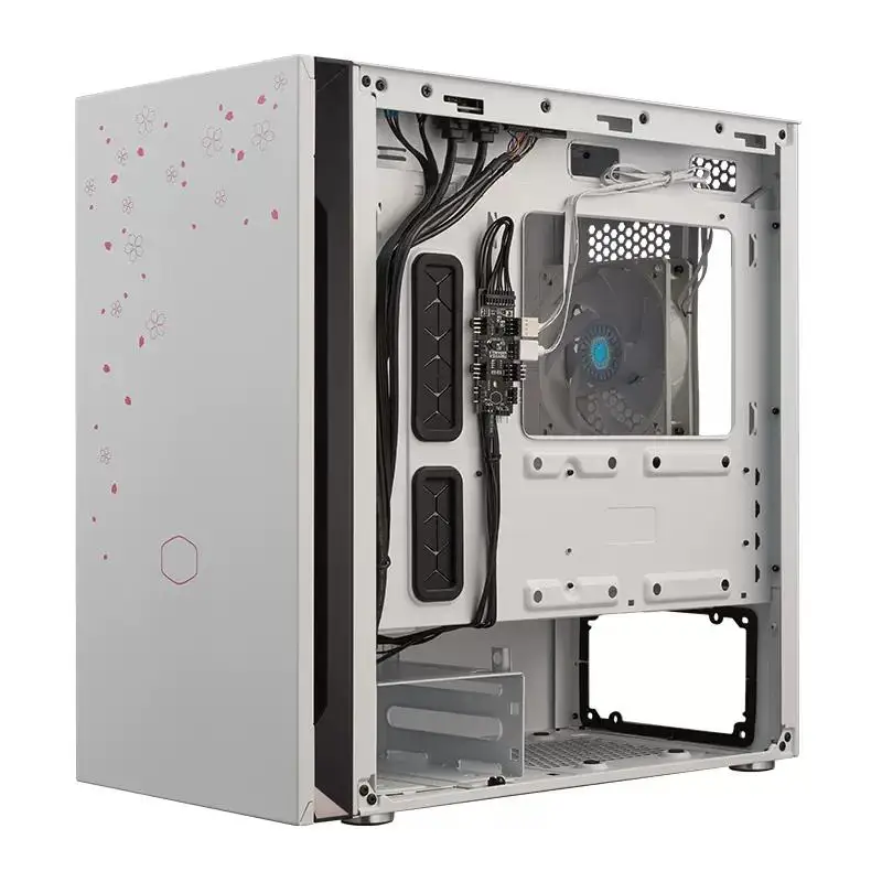 

Cooler Master S400 Sakura Edition Chassis Mini Chassis Limited M-ATX Small Chassis Tempered Glass Side Penetration