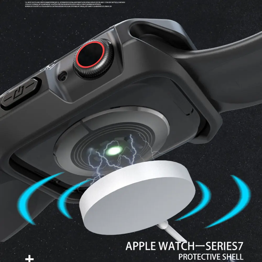 2 Pack Rugged Bumper Case For Apple Watch Series Ultra 49mm 8/7/6/5/SE TPU Cover 45mm 41mm 44mm 40mm