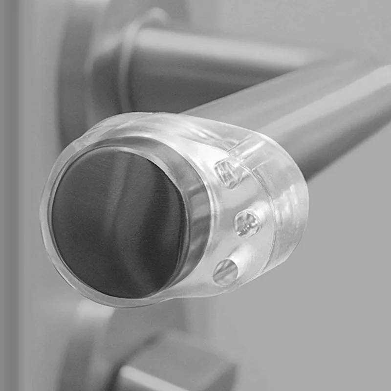

4pcs/8pcs Door Stopper Transparent Silica Gel Door Handle Buffer Wall Protection Doorknob Bumper Walls Furniture Protective