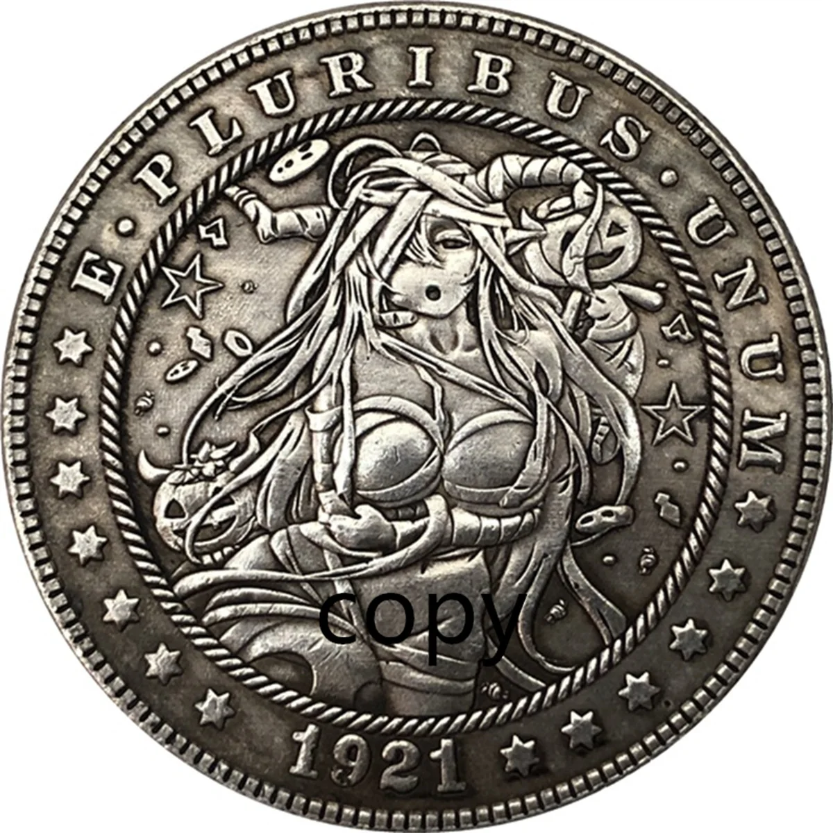 

Sexy Belle Devil HOBO COIN Rangers COIN US Coin Gift Challenge REPLICA Commemorative Coin - REPLICA Coin Medal Coins Collection