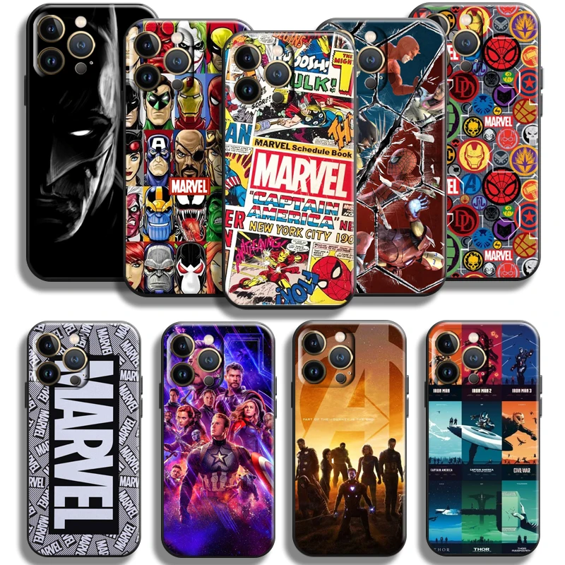 

Marvel Avengers Iron Man For Apple iPhone 13 12 11 Pro Max Mini X XR XS Max SE 5 5s 6 6S 7 8 Plus Phone Case Back