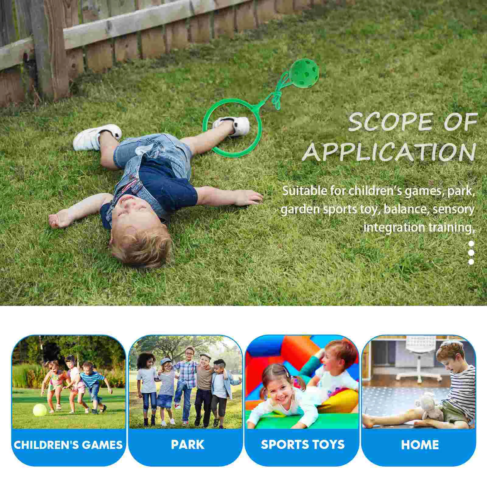 4-х шт. детские игрушки мяч для фитнеса одной ноги скакалка прыгающее кольцо