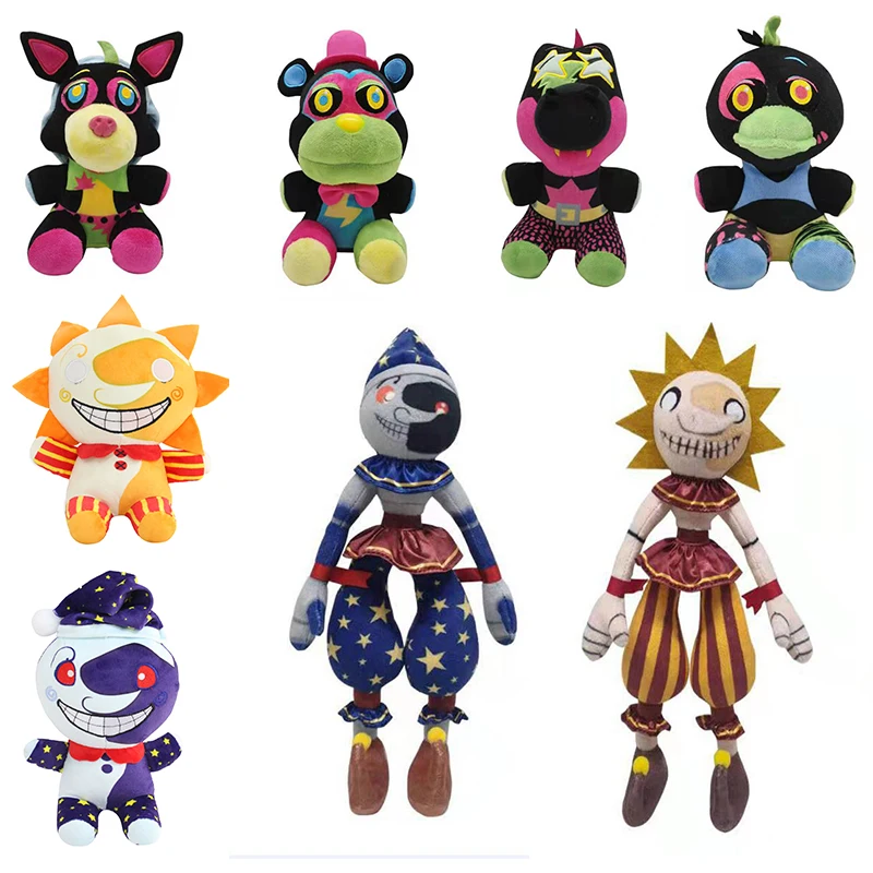 

2022 New Sundrop FNAF Plush Toys Cute Soft Stuffed Cartoon Horror Game Dolls For Kid Birthday Gift Easter Decoration Home Decor