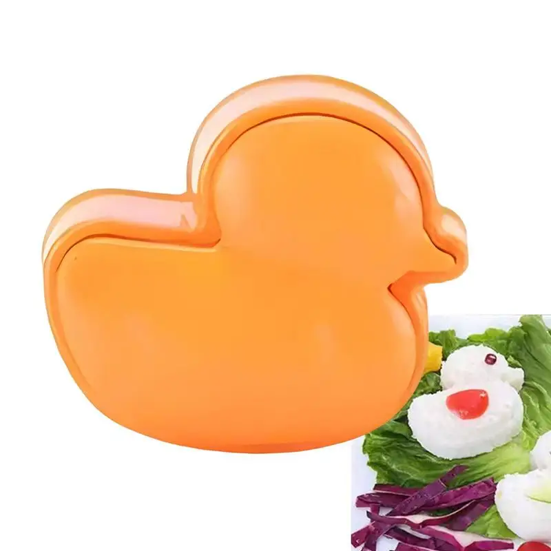 

Rice Ball Mold Cute Rubber Duck Shaped Cookie Cutters Homemade DIY Sandwich & Rice Cutter Kitchen Cooking Gadget For Cake Bread