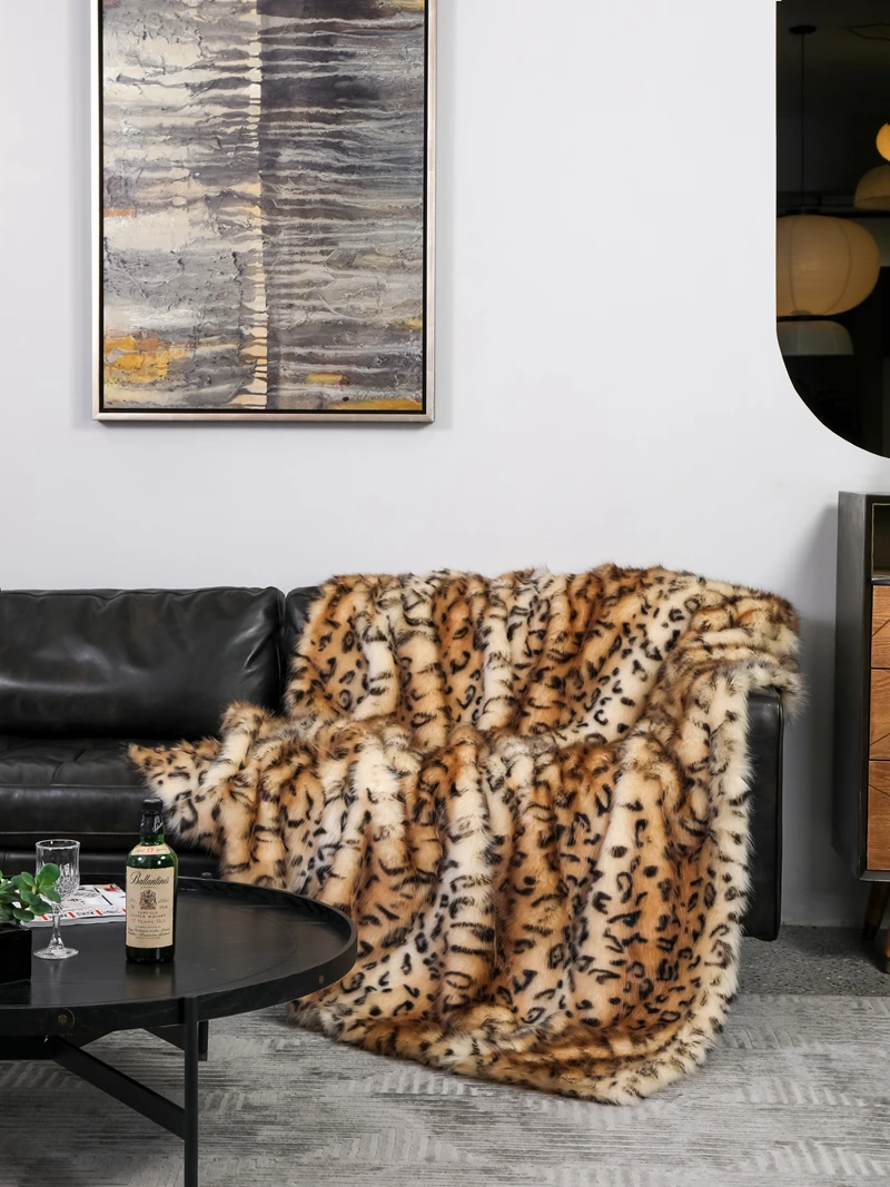 

Искусственный мех плед inchgrass белый и золотой 150x200 см