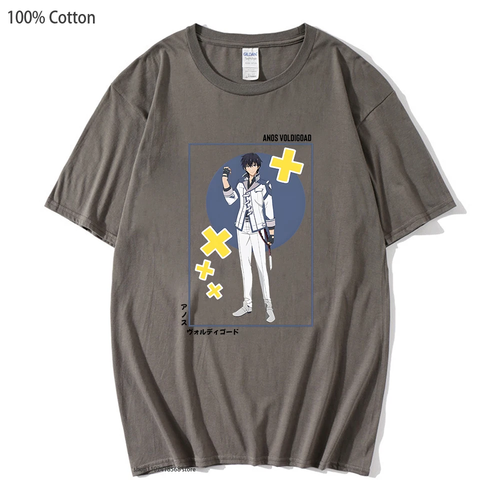 

Anos Voldigoad T-Shirts Maou Gakuin No Futekigousha Tshirt Manga Cartoon Casual 100% Cotton Y2k Clothes Fashion Men/women Tops