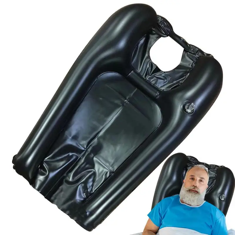 

Inflatable Hair Washing Basin Wash Hair In Bed With Inflatable Basin Portable Shampoo Bowl For Wheelchair Elderly Bedridden
