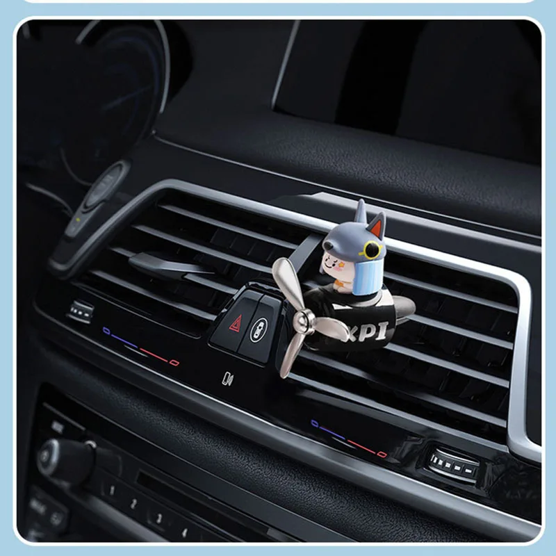 Car Air Freshener Auto Accessories Interior Perfume Diffuser KPI Pilot Rotating Propeller Outlet Fragrance Magnetic Design