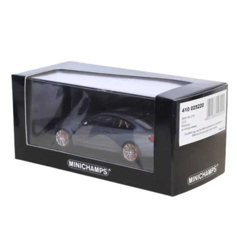 1/43 BMW M4 GTS матовое серое оранжевое колесо F82 модель из сплава детская коллекция
