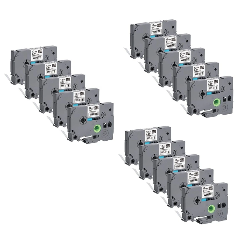 

15Pcs Label Ribbon for Brother P Press TZe-231 12mm Standard Laminated Self-Adhesive Label Printing Paper Replacement