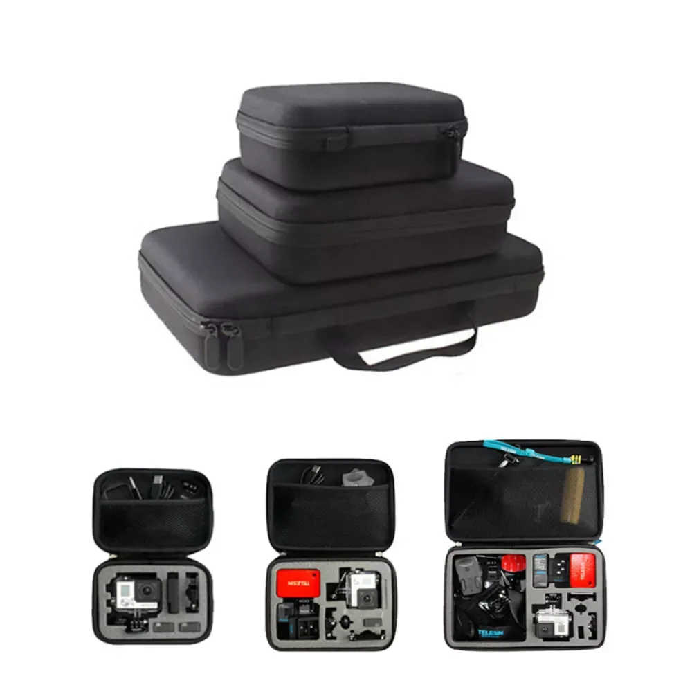 

Shock-Proof waterproof Storage Box Portable Travel Bag Carrying Case for GoPro Hero 9 Black Action Camera Accessories 222